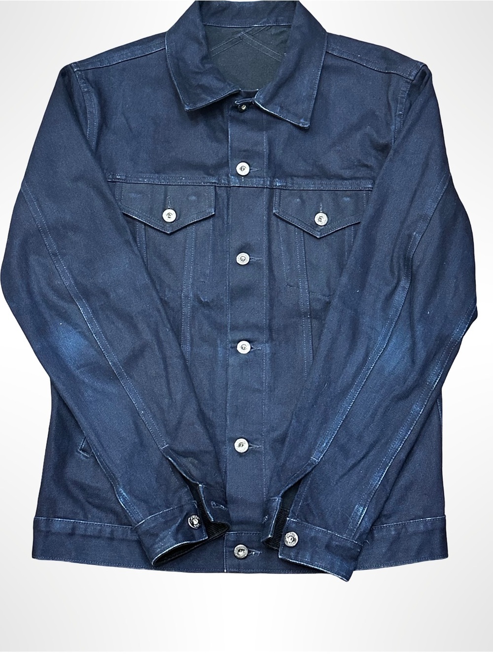 3sixteen Selvedge Denim Jacket Mens Size Dark Indigo Raw Type 3 Trucker Coat